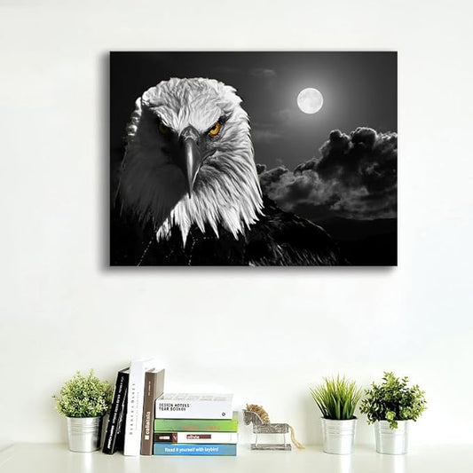 ZESTRILIA Eagle Canvas Wall Art Prints Picture (12x16 Inch) 4