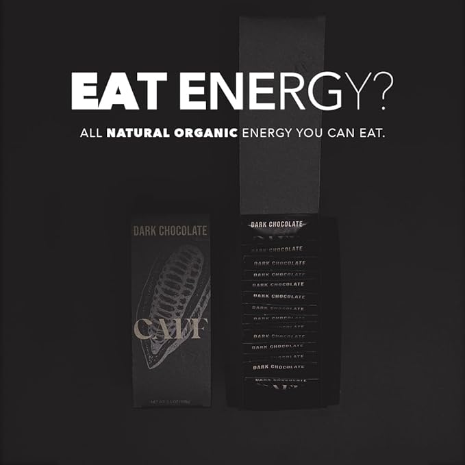 CAFF All Natural Energy Bites - Caffeinated Chocolate Flavored Chew for Energy Boost - No Added Sugar - 65mg Caffeine Chocolate Bars โ 15 Calorie Organic Caffeine Snacks - Vegan, Gluten-Free, Keto (20 Bites)
