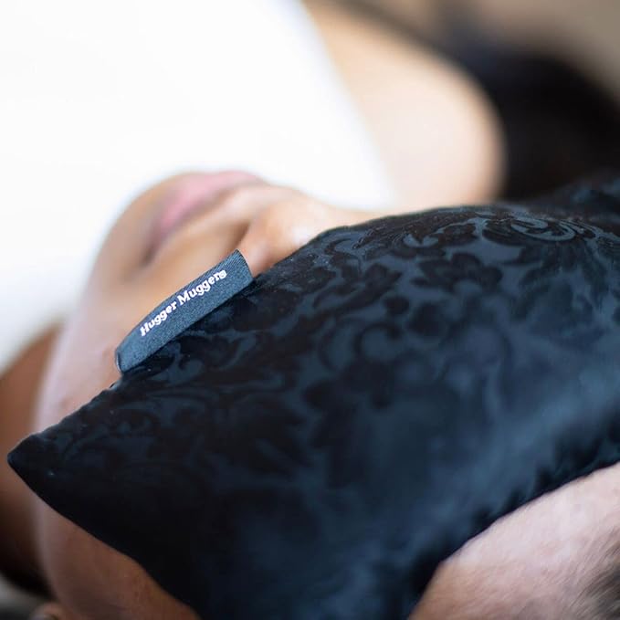 Hugger Mugger Silk Eye Pillow with Flaxseed Filling - Organic Flaxseed Filling, Scent-Free Relaxation, Light Weight, Chill in Freezer, Washable Cover