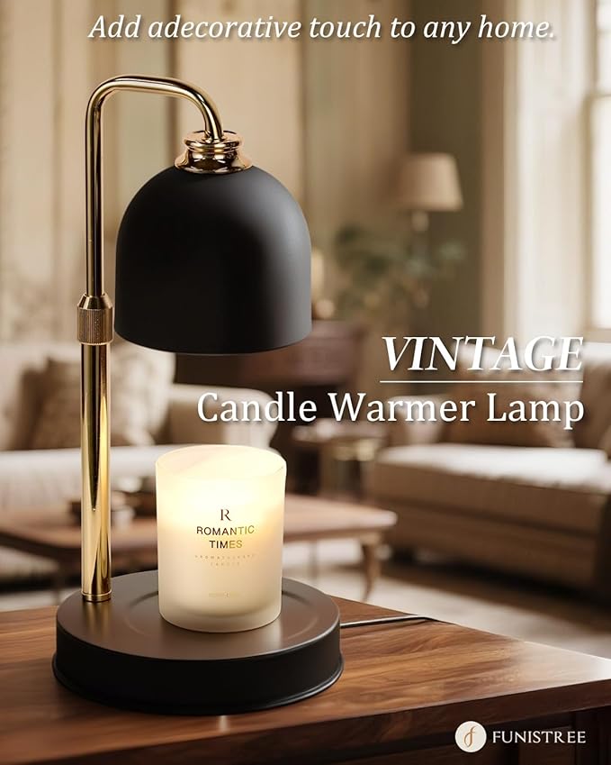 Candle Warmer Lamp with Timer & Dimmable Brightness, House Warming Gifts New Home, Candle Warming Lamp Gifts for Christmas, Birthday Gifts for Women Mom, Flameless Wax Melt Warmer for Jar Candles