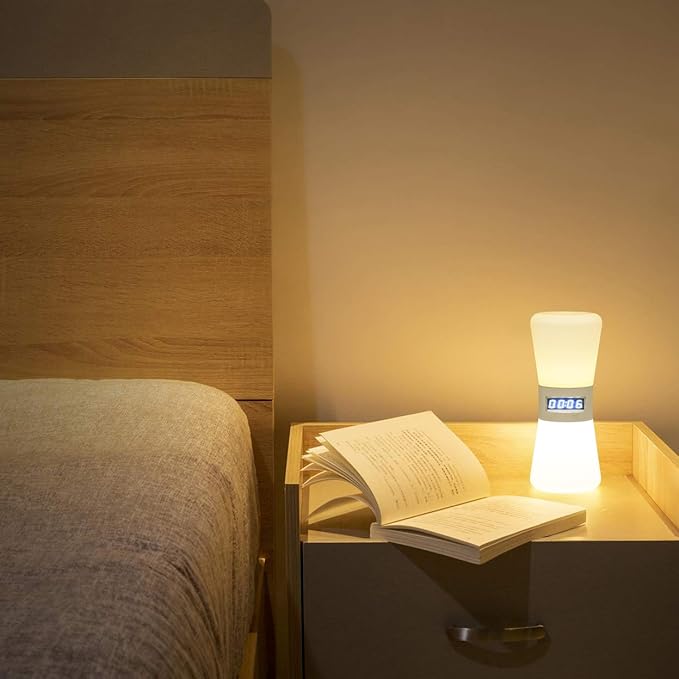 LED Visual Timer Sand Hourglass, Digital Countdown Clock with Flowing Light, Pomodoro and Productivity Timer for Kids, Focus, Study, Meditation