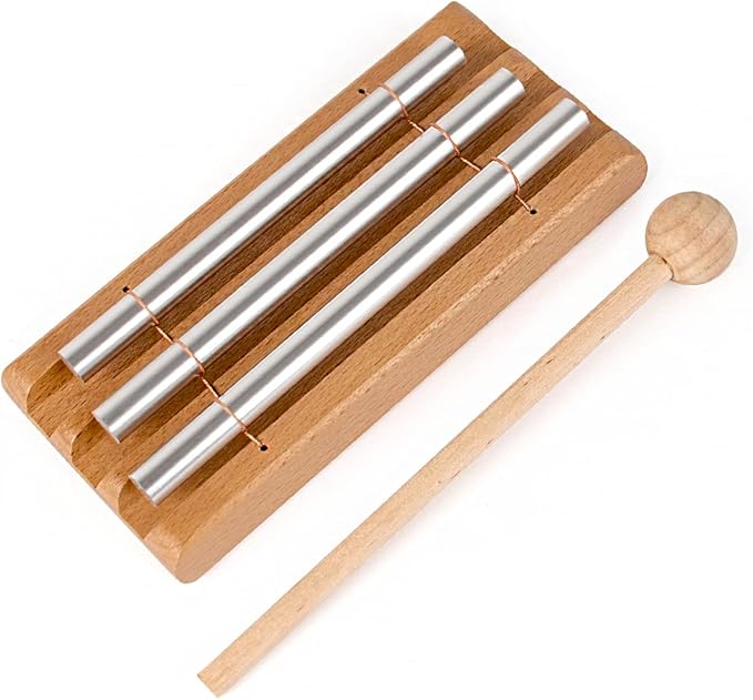 AKLOT Three Tone Trio Chime Bell for Prayer, Meditation & Yoga