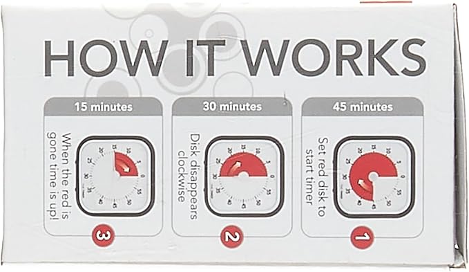 TIME TIMER MOD (Charcoal), A Visual Countdown 60 Minute Timer for Classrooms, Meetings, Kids and Adults Office and Homeschooling Tool with Silent Operation and Interchangeable Silicone Cover