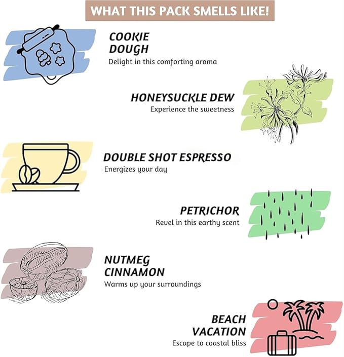 Folkulture Incense Sticks | Pack of 6 (120) Non Toxic Fall Insence-sticks, Fall Scents with 45 Mins Burn Time | Cinnamon, Espresso | Organic Inscents-sticks | Slow burning Incensios or Fall Essentials