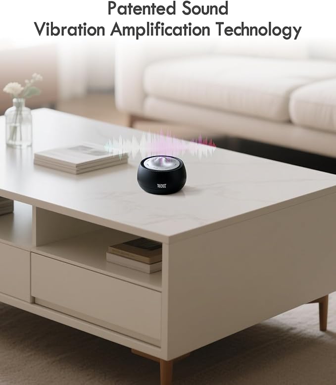 Portable Electronic Tibetan Singing Bowl, 8 Healing Frequencies (396-963Hz), Auto/Manual Mode, Vibration & Timer - USB-C Rechargeable Meditation Device for Yoga, Relaxation, Reiki, Best Gift Choice