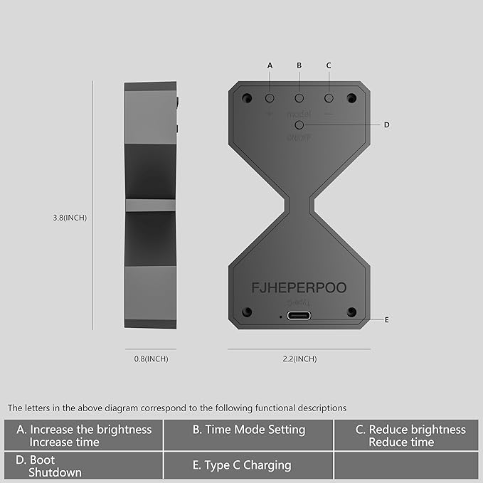 LED Digital Hourglass Timer, FJHEPERPOO 1-30 Minutes Sand Time Can Set Any Minute, A Sensory Toy for Relaxation, DIY Electronic Timer for Kitchen, Room Home Decor (Black)