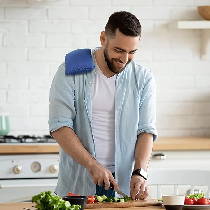 My Heating Pad Microwave Heating Pad - Moist Microwavable Heating Pads for Joints and Muscles Relief - Microwave Hot Pack Heat Pad for Cramps - Chilled or Heated Pad Therapy - Blue - Lavender Scent