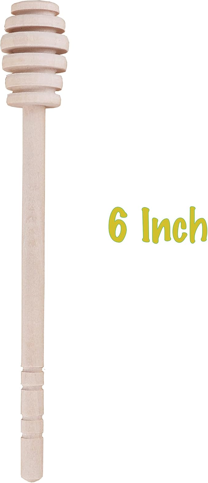 Wooden Honey Mixing Stirrer, 4Pcs 6.3 Inch Honey Dipper Sticks Honey Spoon