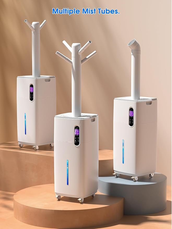 26L/5.7Gal Humidifier Large Room 3000 ftยฒ, Supersized Cool Mist, 38H Quiet Humidifiers for Bedroom, 2000mL/h Mist Output, Touch/Remote Control, Humidifiers for Home, Whole House, Plant, White