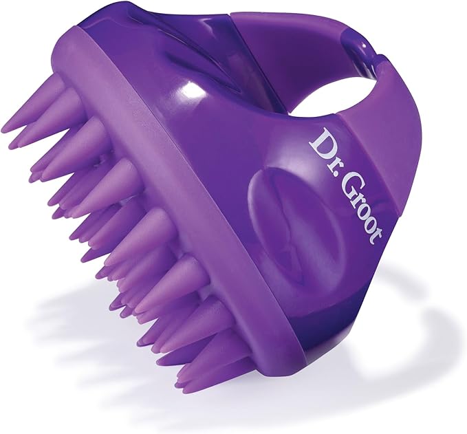 Dr. Groot Premium Scalp Cleansing Brush, Hair Scalp Massager, Scalp Scrubber with Soft Silicone Bristles, Hair Shampoo Brush for Scalp Exfoliation, Wet Dry Hair Brush for Scalp Care