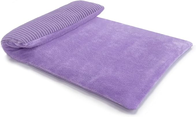Microwavable Heating Pad with Washable Cover 13x7 Inch Flaxseed Microwave Hot Pack, Lavender Scent, Moist Warm Compress for Relaxation, Non-Electric & Portable