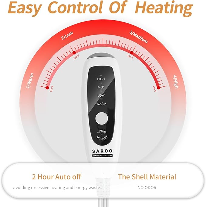 Heating Pad for Neck and Shoulders and Back,Weighted Shoulder Heating Pad for Pain Relief with Dry&Moist Heat Therapy, Auto-Off, 9ft Extra Long Wire,Gifts for Mom Women,Dark Blue, 17"*33" Purple