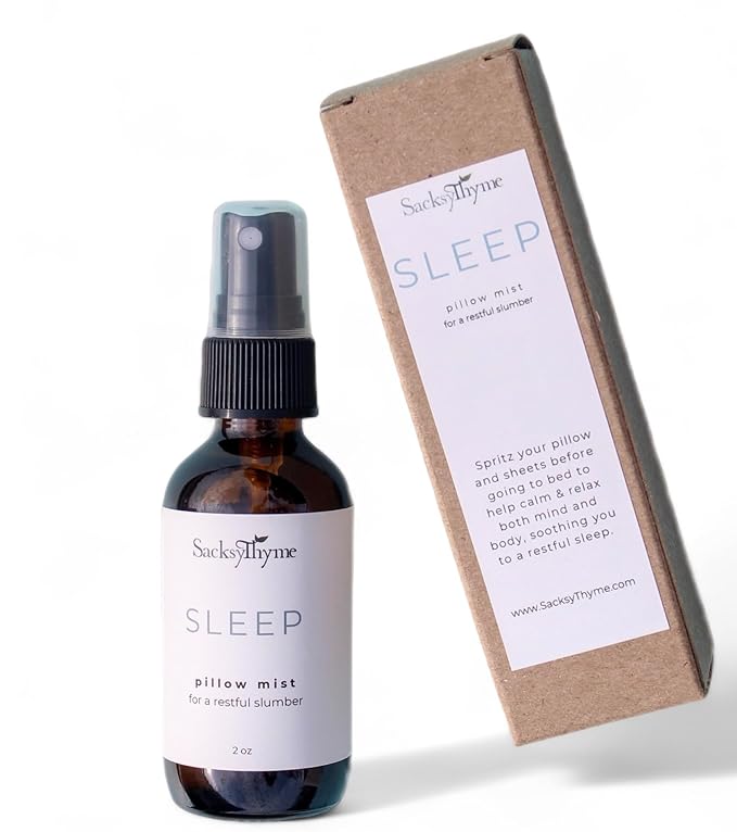 Sleep Pillow Spray for Relaxation - Natural Lavender Chamomile Aromatherapy Mist, Plant-Based Calming Linen & Bedroom Spray, Made in USA (2 oz)