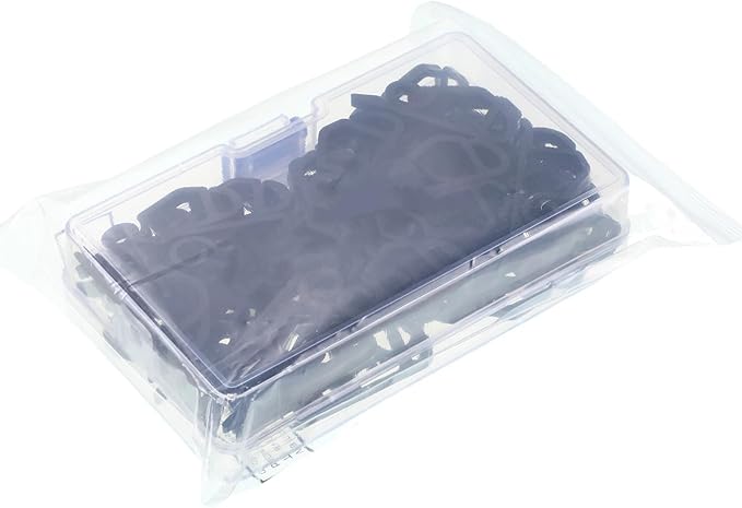 Marsui 60 Pieces Christmas Light Clips Outdoor Gutter Hooks Plastic Seasonal Weatherproof Clips Holiday Fence Hooks for Christmas Roof Tree Outside Hanging String Lights (Black)