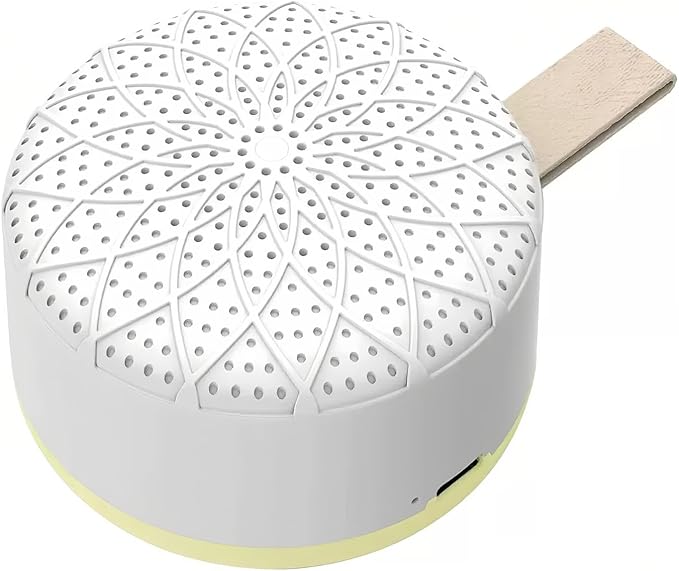 Sound Machine with 24 Relaxing Nature Sounds,Sleep Portable Travel White Noise Machine for Home,Office,Nursery,Timed and Adjustable with Lights Sound Machine