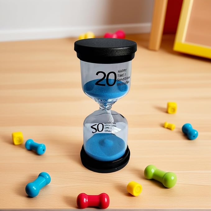 Elegant Green Round SandTimer-10 Minute Sand Timer for Kids and Adults, Hourglass Sand Timer.(Green Round)