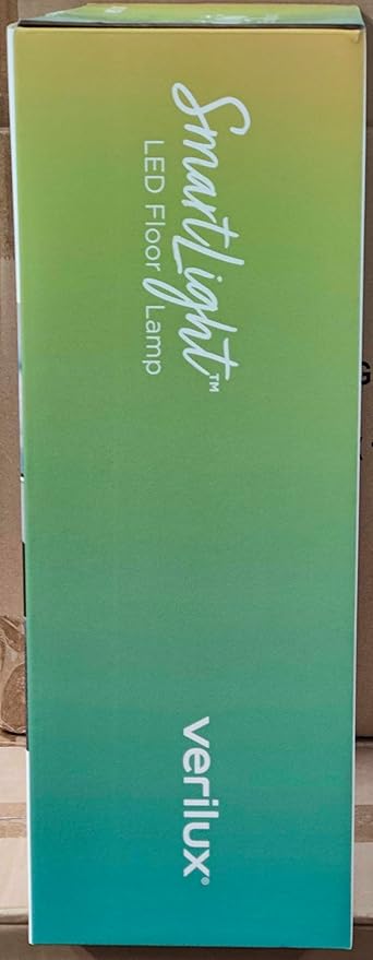 Verilux SmartLight Full Spectrum LED Modern Floor Lamp with Adjustable Brightness, Flexible Gooseneck and Easy Controls - Reduces Eye Strain and Fatigue - Ideal for Reading, Artists, Craft (White)