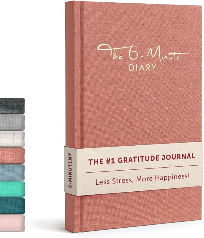 6-Minute Diary – 3-Million-User Gratitude Journal for Women & Men with Prompts – Guided Self Care Book Based on Positive Psychology – Daily Manifestation