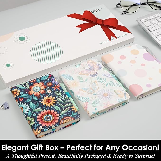 Small Journal Notebook, 3 Pack Mini Pocket Notepad with Pen, A6 (3.7" x 5.7") Leopard Cover Lined Notebook Journals for Women, 100GSM Paper, Prefect for Office Home School Supplies