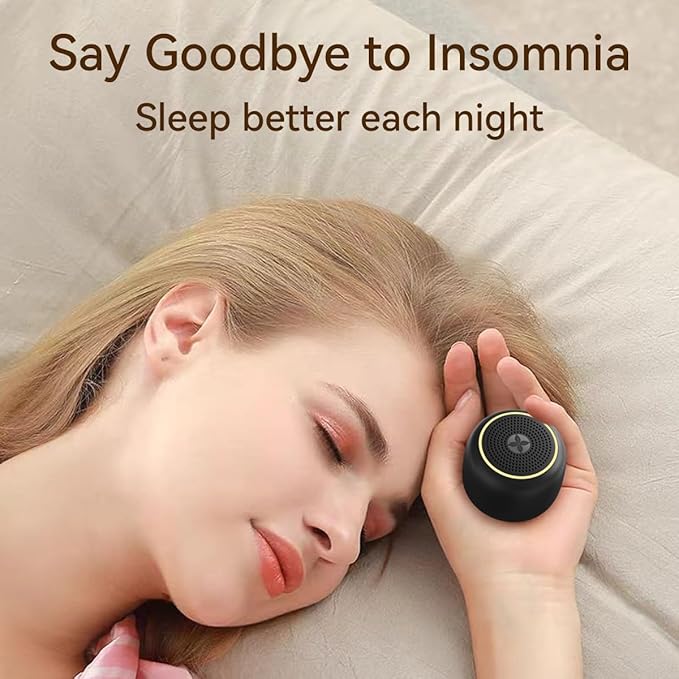 Portable Sound Machine Small Mini White Noise Machine Brown Noise 30 Soothing Sounds Rechargeable Speaker Block Noise 4 Memory Function Natural Baby Adults Kids for Travel Office Privacy Improve Sleep