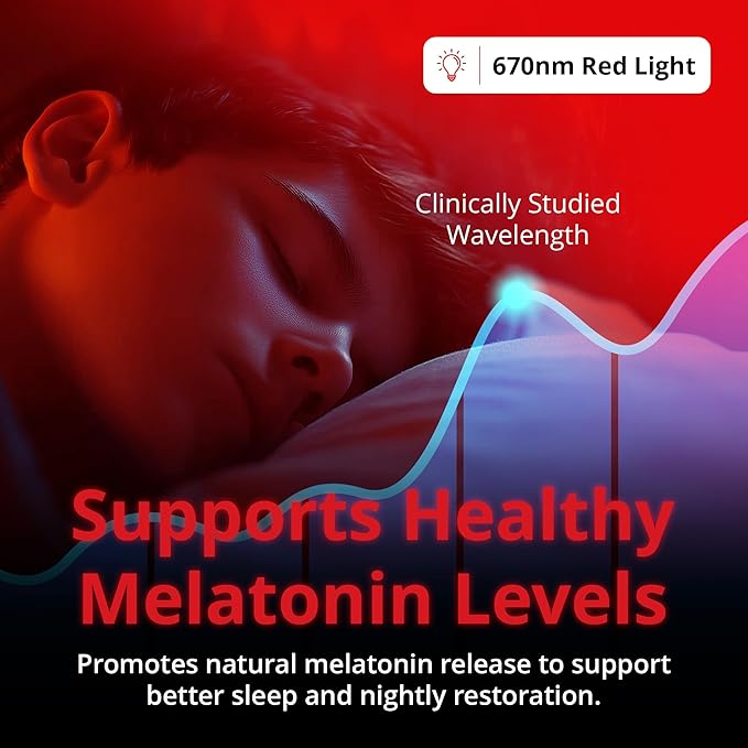 Revive - 670nm Red Night Light (2 Pack) by Gamma - Sleep Therapy - Melatonin Promoting Natural Sleep Aid