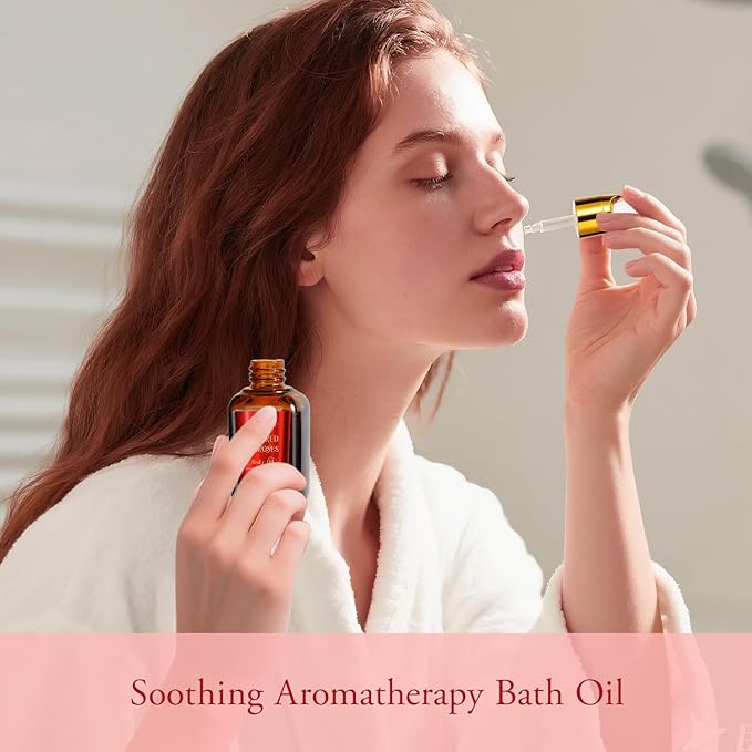 Gifts for Women,15Pcs Rose Amber Bath Relaxing Spa Gift Basket for Her, Mom, Sister, Female Friends, Daughter,Unique Bath Gift Set Idea for Women Who Have Everything, Mothers Day Gifts for Mom