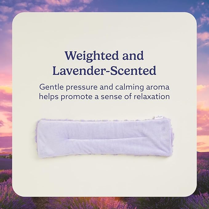 warmies Microwavable Neck & Shoulder Wrap - Heating & Cooling Plush Pad for Calming Relaxation - Weighted & Heated Neck Warmer with Scented Lavender - Microwave Heat Pad for Aches & Pain - Purple