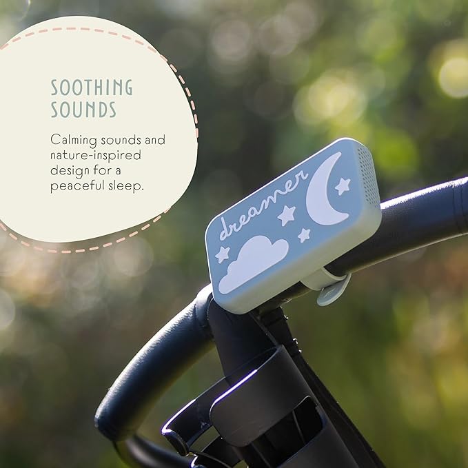 Dreamer Sound Machine - Portable BPA-Free Silicone Sleep Aid with Sleep-Promoting Frequencies, Night Light & Soothing Sounds for Babies & Kids - Sage