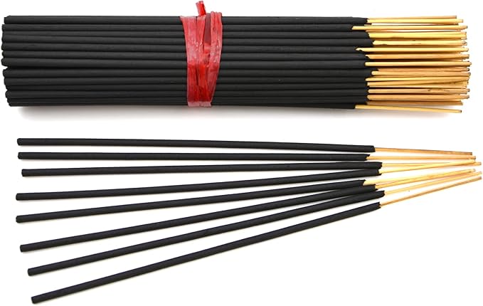 Vanilla Bean Exotic Incense Sticks 7 Inch - Bulk 1 Bundle 85 to 100 Sticks - Natural 7" Long Lasting Aroma That Burns for 30 to 45 Minutes.