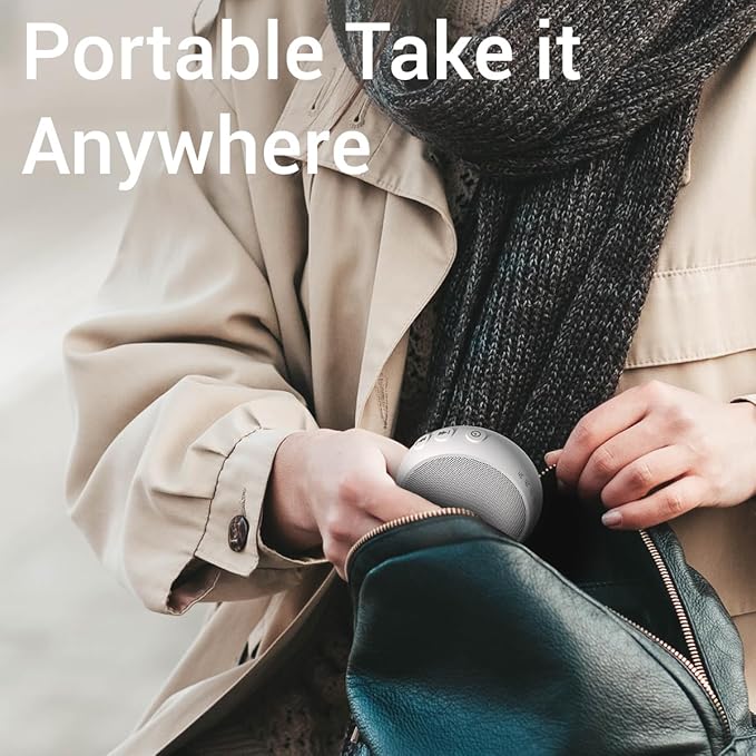 SoundMe Sound Machine with 30 Soothing Natural Sounds 36 Volume Portable Travel White Noise Machine for Sleeping Brown Noise Machine for Baby Kids Adults Noise Canceling Machine for Office Privacy