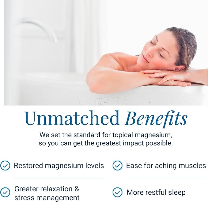 Ancient Minerals Magnesium Bath Flakes - Bathing Alternative to Epsom Salt - Soak in Natural Salts - High-Absorption Efficiency for Relaxation, Wellness & Muscle Relief (4 .4 lb)