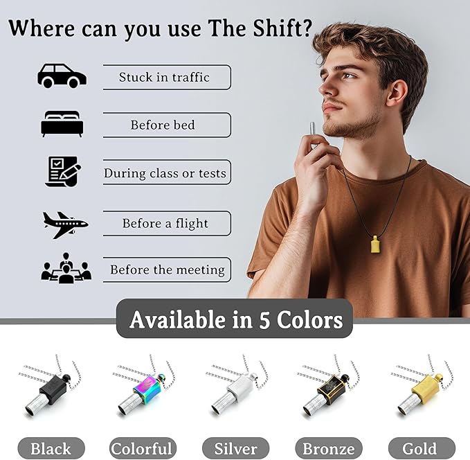 528 hz Meditation Necklace Breathing Necklace Frequency Sound Healing Devices Calm Mindfulness Tool 528 hz Whistle Relaxation,Stress Reduction and Concentration by Adjusting The Breathing