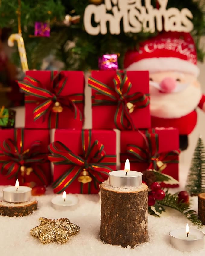 Unscented Palm Tea Lights Candles 100 Pack Bulk, 4.5 Hours Long Burning White Tea Lights,Non-Paraffin, Smokeless, Mini Tealight Votive Candles for Wedding, Christmas Lights, Party, Christmas