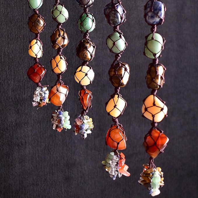 Polished Stone Set Unakite Crystals, 0.8" Handpicked Tumbled Gemstones Rocks, Pebbles for Reiki, Chakra, Healing, Home Decor