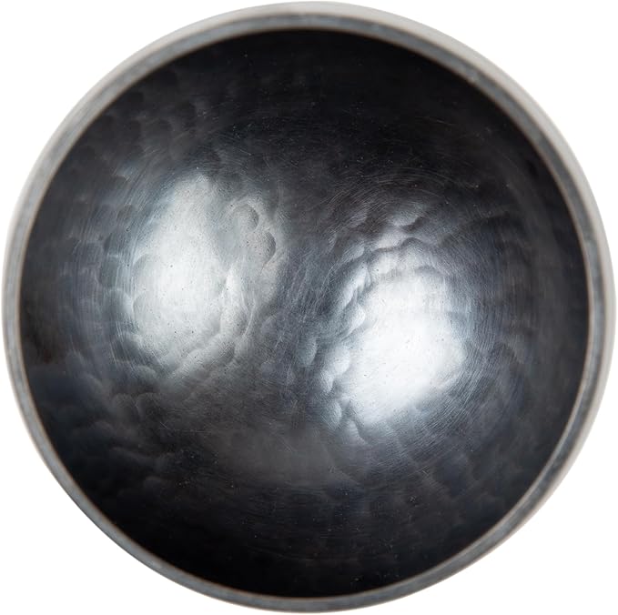 Tibetan Singing Bowl Set Brass - Master Healing Grade - Authentic Handcrafted Sound Bowl by Himalayan Bazaar (Black and Red)