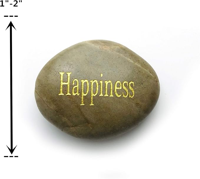 24pcs Engraved Inspirational Stone,Gift Healing Zen Therapy Pocket Hope Thanks Stone With Inspiring Prayer Words,Blessing Stones.