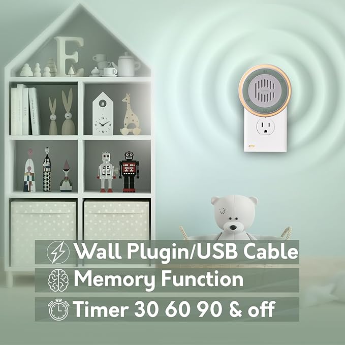 2-Pack Calm Me White Noise Sound Machine for Office Privacy & Noise Canceling, Plug in Fan Noise Machine for Therapy Offices, Healthcare Practices, Clinics & Education, Noise Maker with 20 Sounds.