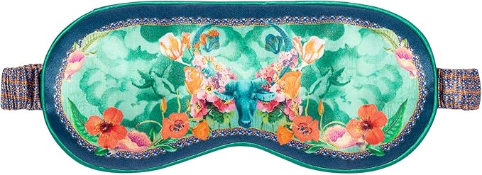 slip Pure Silk Sleep Mask - 100% Pure 22 Momme Mulberry Silk Eye Mask - Comfortable Sleeping Mask with Elastic Band + Filler and Internal Liner, Zodiac Collection: Taurus