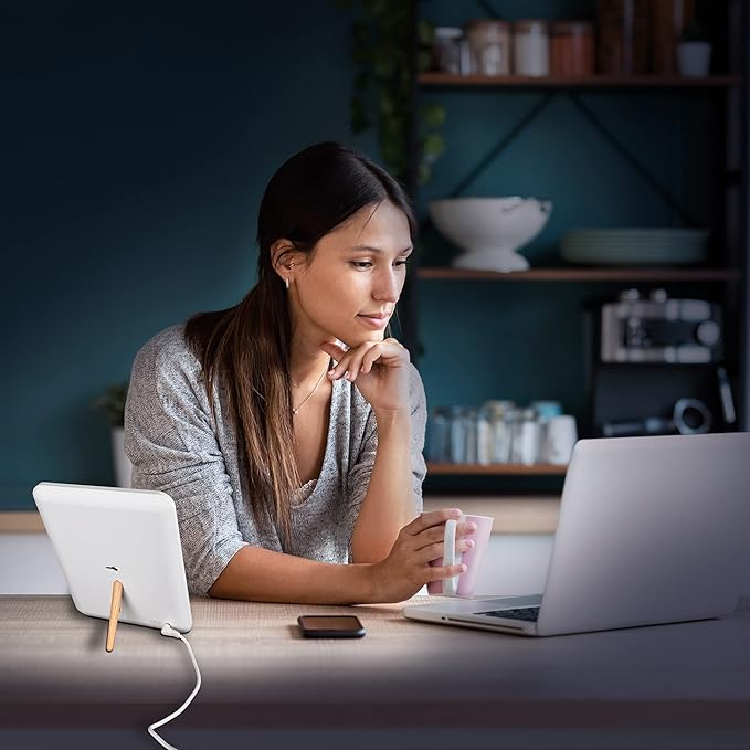 OttLite ClearSun LED Light Therapy Lamp – Depression Light to Improve Mood, Sleep & Winter Blues, UV Free Safe Light, 3 Intensity Levels, Touch Activated Controls