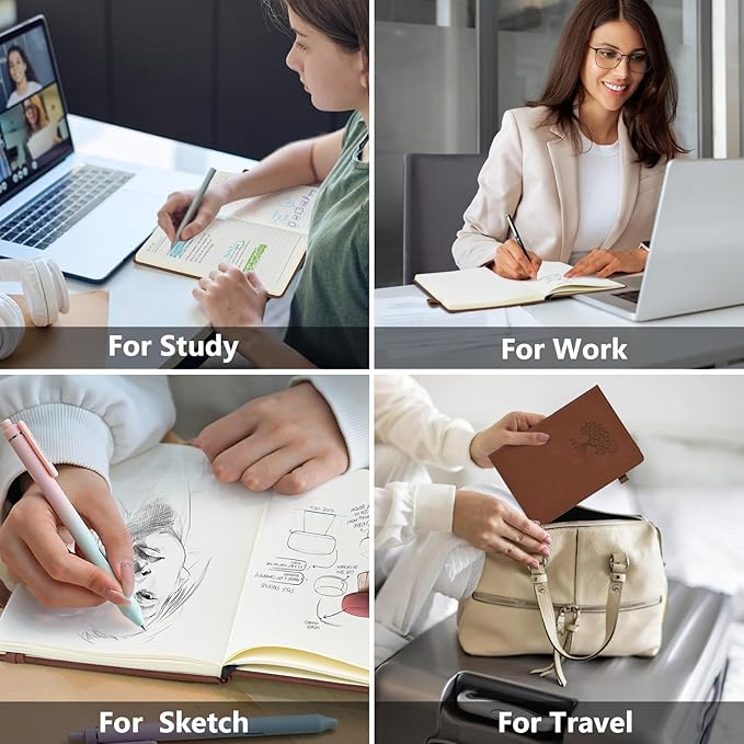 Graph Paper Notebook, 160 Pages Grid Journal for women & men, A5 Hardcover Leather Graphing Notebook for School, Work, Travel, Note Taking 5.9”x8.5” (Brown)