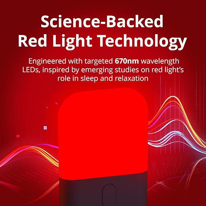Revive - 670nm Red Night Light (2 Pack) by Gamma - Sleep Therapy - Melatonin Promoting Natural Sleep Aid