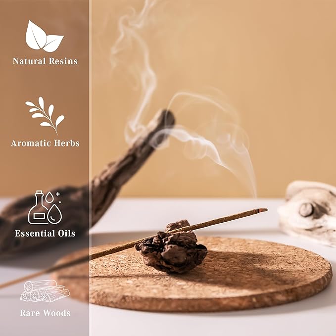 Incense Sticks, Himalayan Cedarwood Incense, Made with Natural Ingredients, Hand Rolled Aromatic Masala, 40 Stick Pack, 45-60 Minute Burn Time, Best for Home Fragrance, Meditation, Yoga, Relaxation