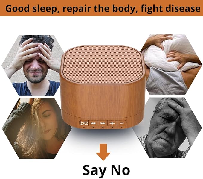 Magicteam Sound Machines White Noise Machine with 20 Non Looping Natural Soothing Sounds and Memory Function 32 Levels of Volume Powered by AC or USB and Sleep Sound Timer Therapy for Baby Kids Adults