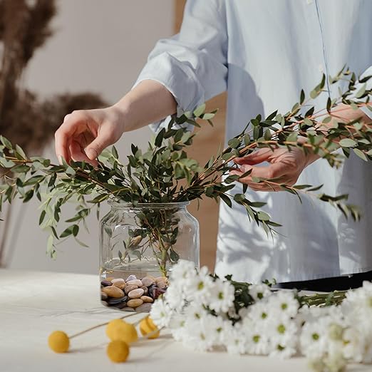 2lbs White Pebbles for Indoor Plants, 1-2Inch Natural River Rocks for Aquarium, High Polished Decorative Stones for Vase Filler Fish Tank Landscaping Garden