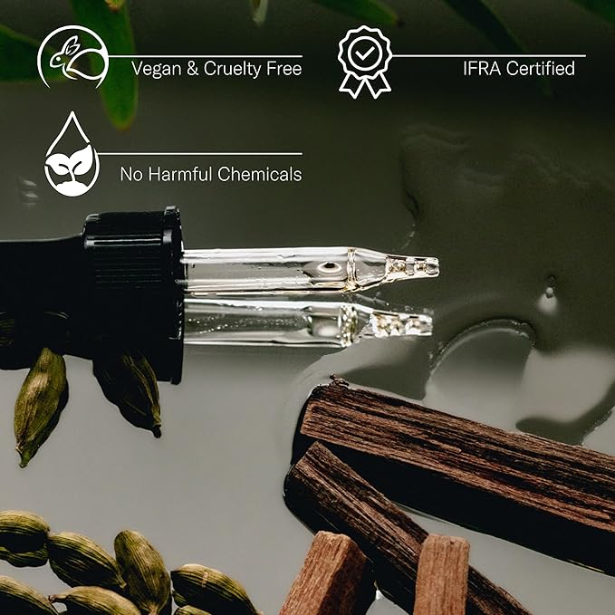 AromaTech Santal Escape Premium Aroma Oil β Uplifting & Sophisticated Home Fragrance with Notes of Sandalwood, Iris & Ocean Air for Scent Diffusers, Cold-Air and UltraSonic Scent Machines β 60 mL