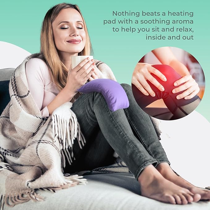 My Heating Pad Microwave Heating Pad - Moist Microwavable Heating Pads for Joints and Muscles Relief - Microwave Hot Pack Heat Pad for Cramps - Chilled or Heated Pad Therapy - Purple Unscented