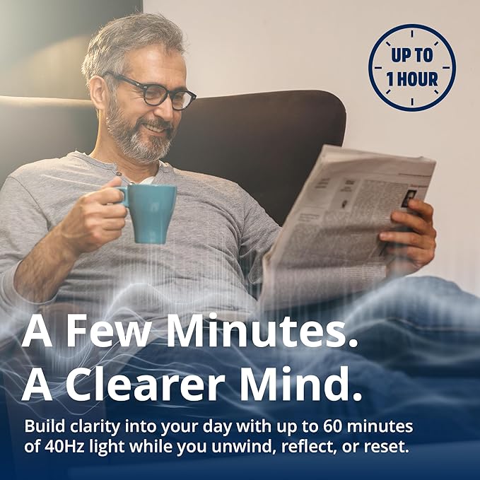 Clarity - 40Hz Lamp by Gamma - Cognitive Wellness - Brain Stimulating Light - Easy to Use - Memory Support