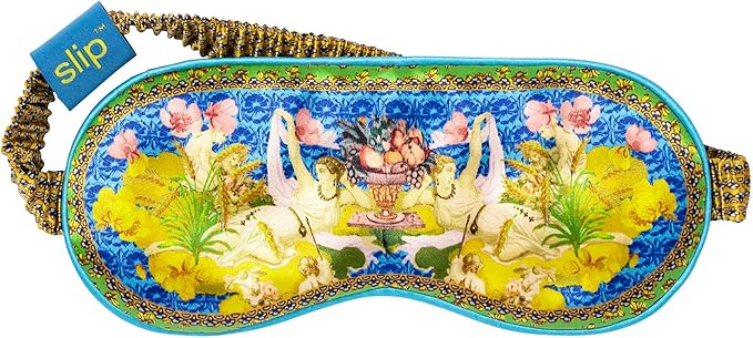 slip Pure Silk Sleep Mask - 100% Pure 22 Momme Mulberry Eye Mask - Comfortable Sleeping Mask with Elastic Band + Silk Filler and Internal Liner, Zodiac Collection: Virgo