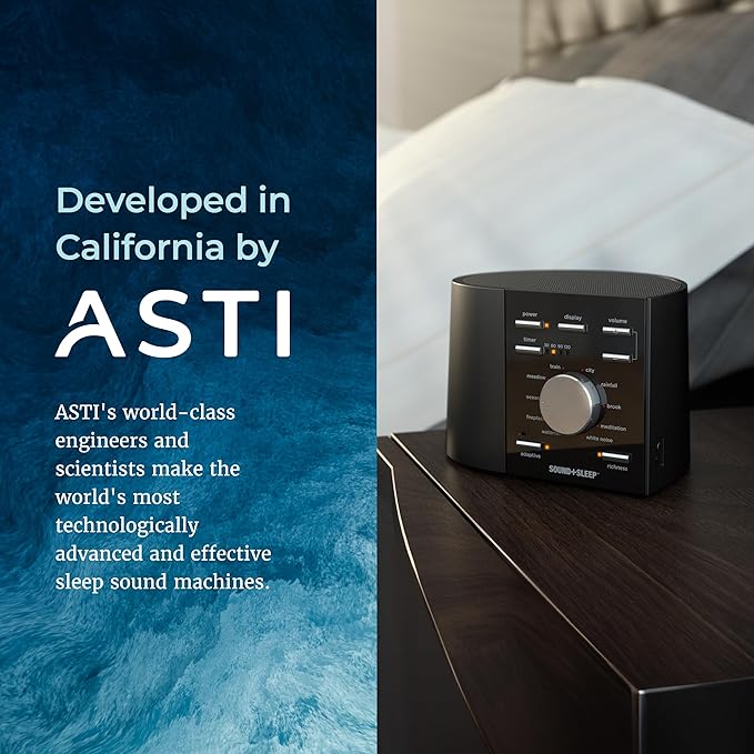 Sound+Sleep High Fidelity Sleep Sound Machine with 30 Guaranteed Non-Looping Nature Sounds, and Sleep Timer