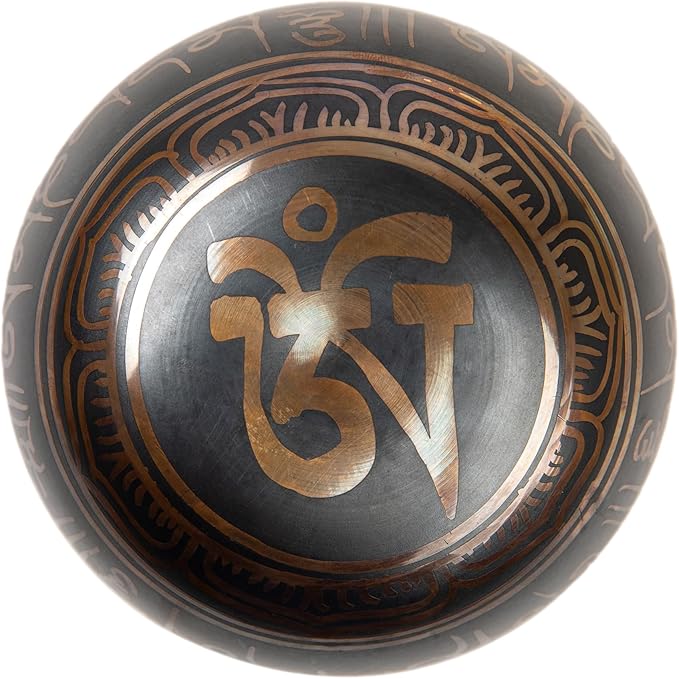 Tibetan Singing Bowl Set Brass - Master Healing Grade - Authentic Handcrafted Sound Bowl by Himalayan Bazaar